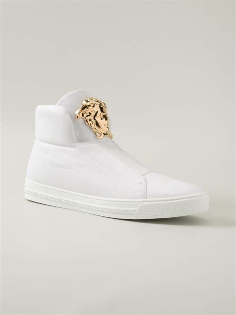 versace white sneakers mens|versace sneakers price.